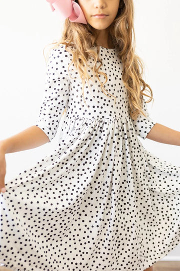SCATTERED DOT TWIRL DRESS