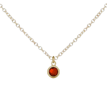 Gold Birthstone Necklace