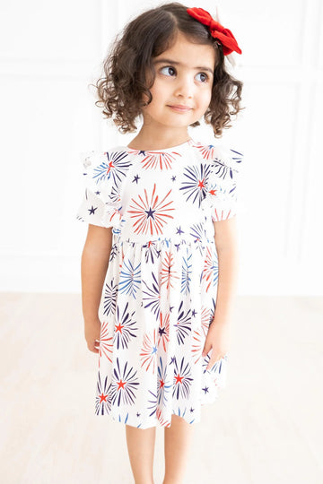 LITTLE FIRECRACKER TWIRL DRESS
