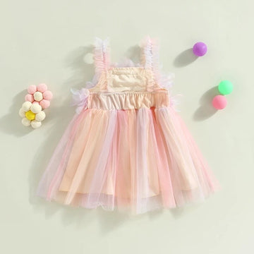 Toddler and Baby 3D Flower Tulle Party Princess Dress Tutu Birthday Dress