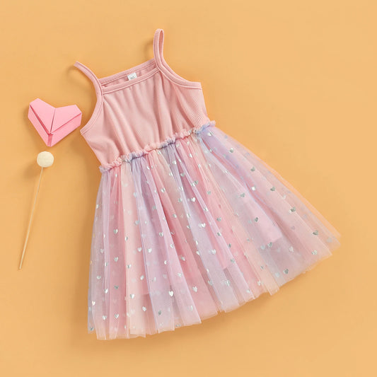Pink Stitched Heart Dress